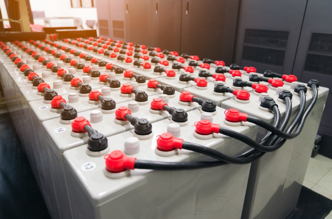 Batteriebank einer USV-Anlage
